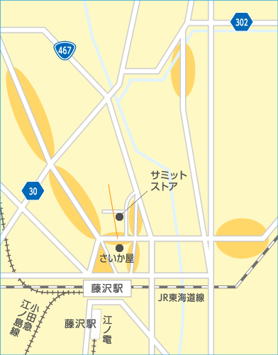 藤沢駅北エリアマップ