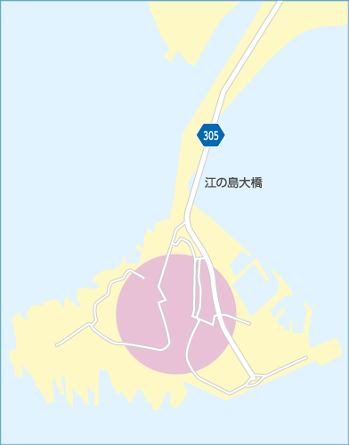 江ノ島エリアマップ