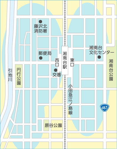 湘南台エリアマップ