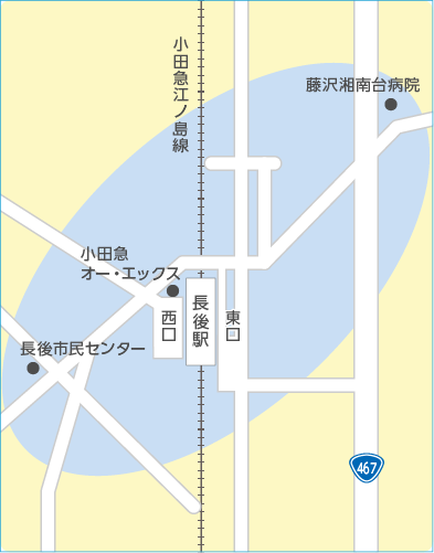 長後エリアマップ